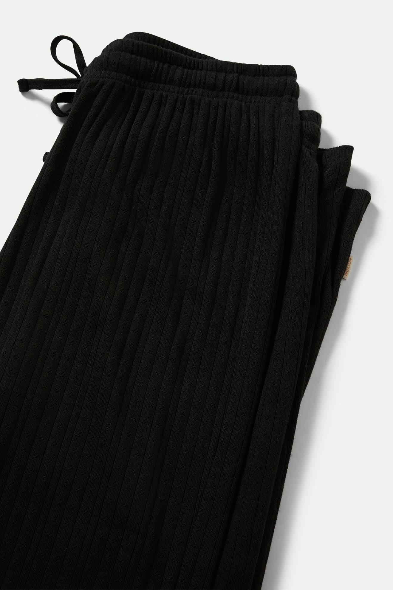 Pointelle Lounge Pant - Black - Image 8