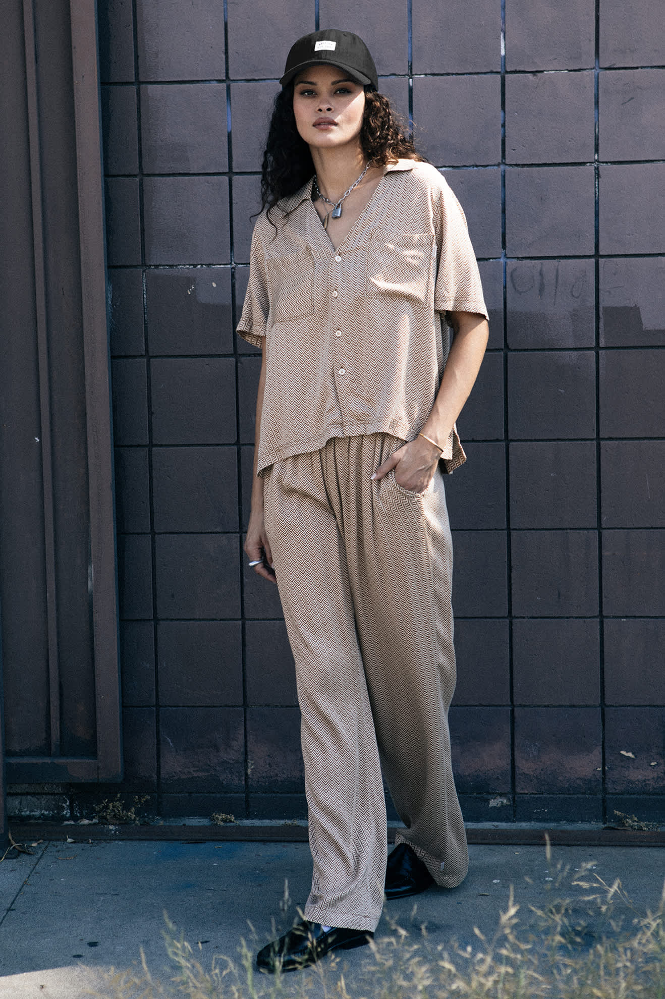 Hudson Lounge Pant - Washed Copper/Whitecap - Image 3