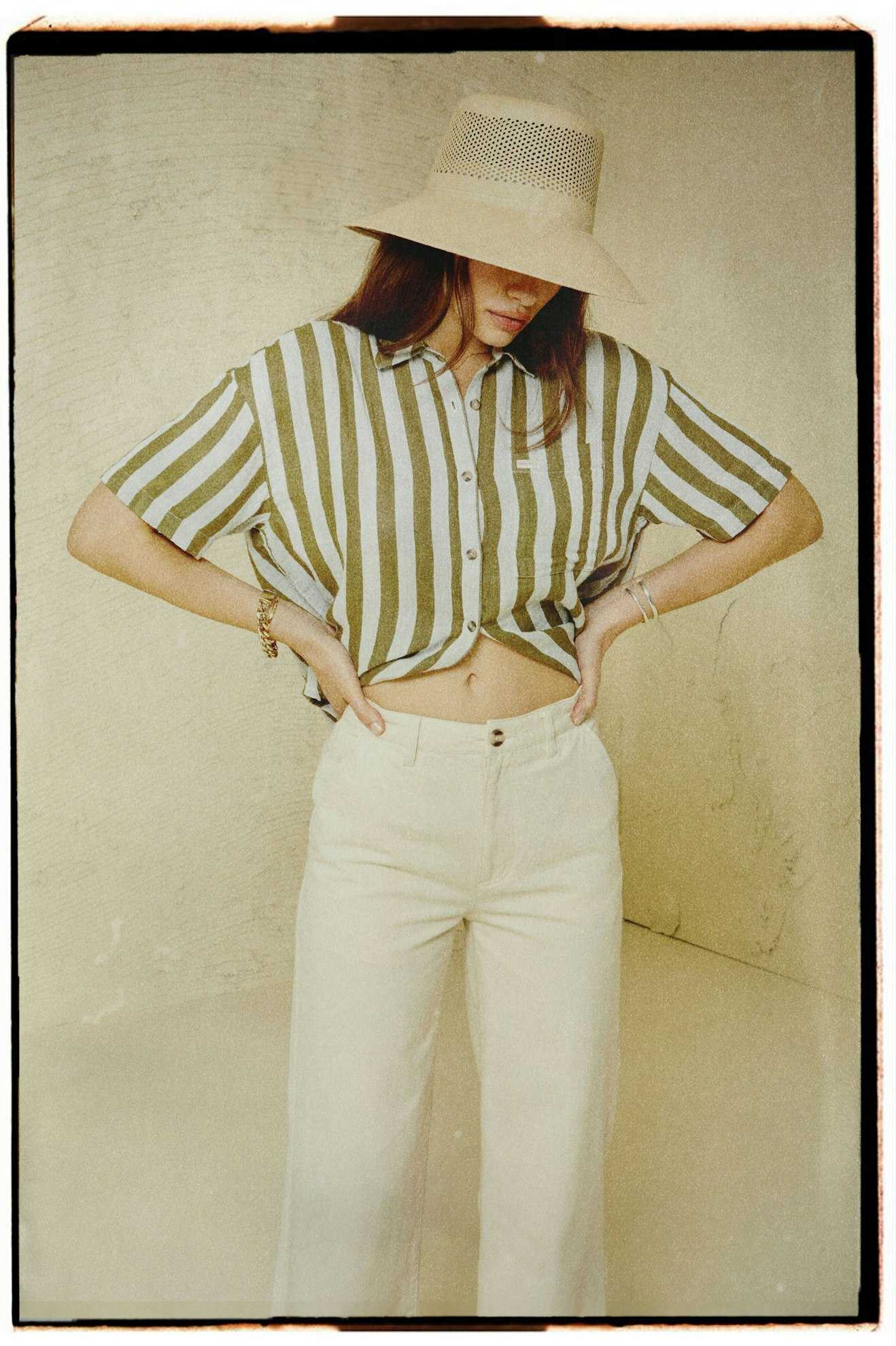 Victory Full Length Wide Leg Pant - Natural - Image 5