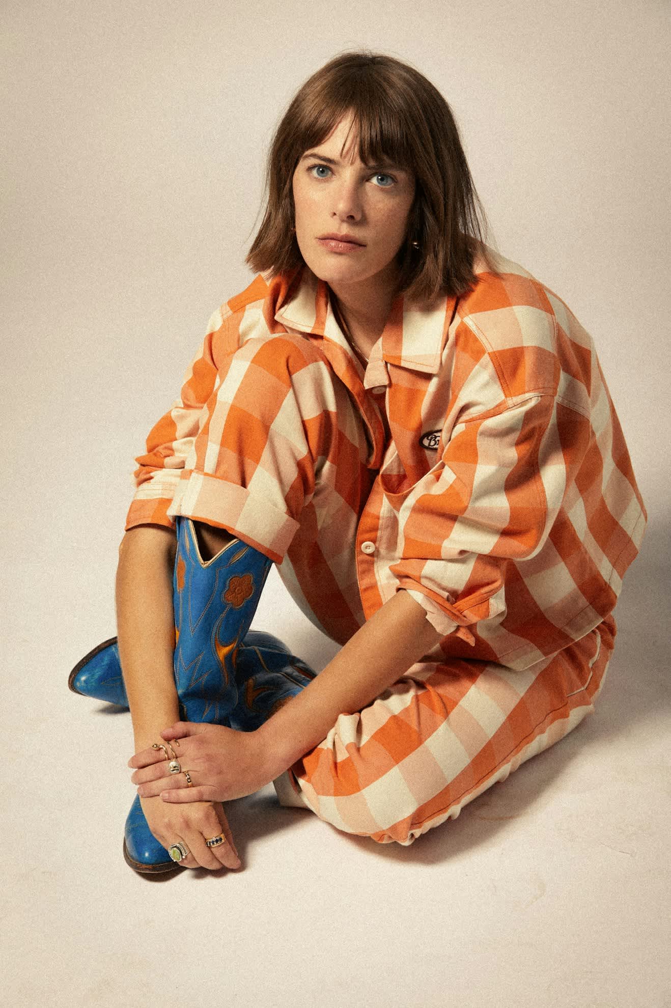 Bedford Pant - Tangerine Gingham - Image 6